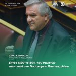 Χάρης Καστανίδης: «Εκτός ΜΕΘ το 60% των θανάτων από covid στο Νοσοκομείο Παπανικολάου»