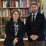 Συνάντηση Νίκου Ανδρουλάκη, με την ανεξάρτητη Βουλευτή Κωνσταντίνα Αδάμου